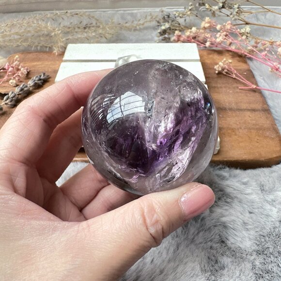 Gorgeous Phantom Amethyst Sphere (PA1) - Picture 3 of 11